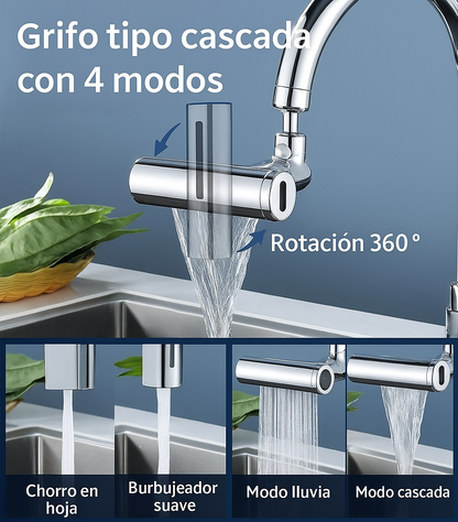 CABEZAL PARA GRIFO MULTIFUNCIONAL 4 EN 1 / PAGO CONTRA ENTREGA