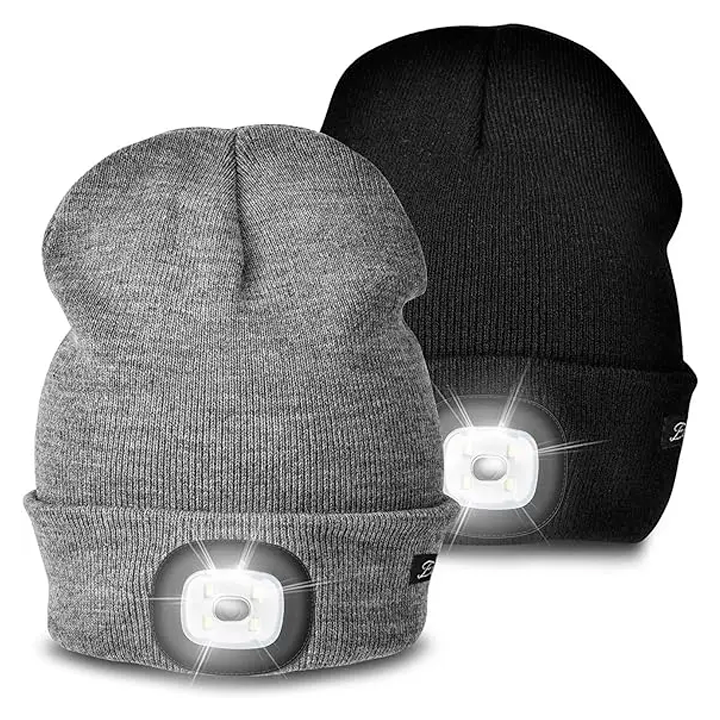 GORRO CON LUZ LED RECARGABLE / PAGO CONTRA ENTREGA